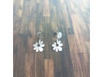 Boucles d'oreilles fleurs en acier inoxydable