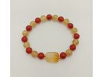 Bracelet cornaline/citrine/agate