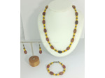 Parure Agate/Jade/Bronze