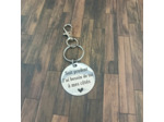Porte-clés Soi prudent en acier inoxydable