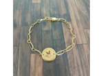 Bracelet chaîne doré papillon