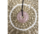 PENDENTIF DONUT QUARTZ ROSE