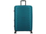 Jump Inlu Valise Rigide Extensible 4 Roues Tsa 78Cm Bleu Pétrole