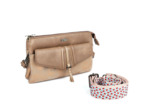 Les Tropéziennes Deutzia Sac Trotteur et Pochette Brown