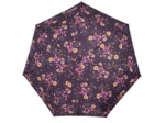 Isotoner Parapluie Pliant Automatique Fleurs Aubergine
