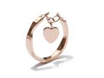 Bague breloque cœur