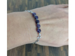 Bracelet-chaîne améthyste
