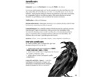 LA VOIE DU CORBEAU - Jeu de Rôle Solo