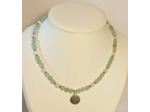 Collier en aventurine/quartz rose arbre de vie