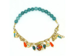 Bracelet agathe et Murano PAPAYA