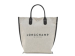 Longchamp Essentiel Sac Cabas M En Toile Ecru