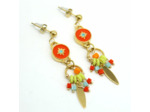 Boucles d'oreilles Citrus Coral