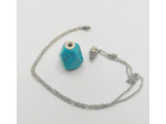 Collier bouteille de parfum turquoise