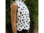 Blouse a Noeud dans le dos à pois