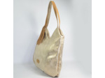 Mila Louise Naomi PG2 Sac Hobo Toile Garnie Cuir de Vachette Camel