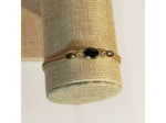 Bracelet élastique doré/noir