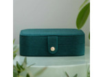 Maison Scarlett Brigitte Boite A Bijoux De Voyage En Velours Côtelé CTVR Vert