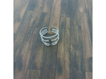 Bague acier inox 3 rangs