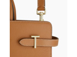 Le Tanneur Emilie Grand Sac À Main En Cuir Grainé Tan