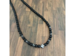 Collier homme onyx/hématite