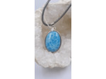 Pendentif en larimar avec cordon argent 925 olpa723