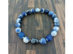 Bracelet bouddha sodalite/hématite