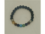 Bracelet 7 chakras/pierre de lave