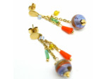 Boucles d'oreilles chaine Zeline