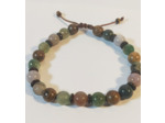 Agate indienne et bois zébré, ajustable