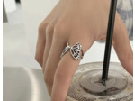 Bagues en argent ailes de papillon redimensionnable
