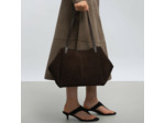 Lancaster Suède Sac Cabas 530-58 Marron