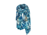 Farfouillette Kittie Foulard Aux Motifs De Chats Bleu