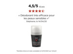Deodorant Bille Anti-transpirant 48h Peaux Sensibles 2x50 ml Homme Vichy