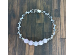 Bracelet-chaîne dauphins quartz rose