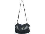 Bleu de Chauffe Sac Musette S Janice Cuir Lisse Noir