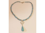Collier en turquoise/argenté