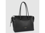 Lancaster Dune Sac Shopping En Cuir Grainé 529-97 Noir