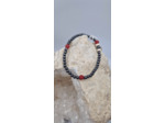 Bracelet hematite agate OLPA1110