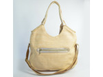 Mila Louise Pold CM Sac Hobo Toile et Cuir Ambre