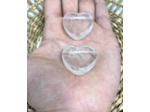 Pendentif cœur cristal de roche troué
