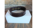 Bracelet cuir homme marron 2