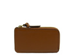 Gérard Darel Tresor Cardholder Porte cartes Zippé Cognac