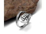 Bague guitare en acier inoxydable