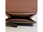 Gérard Darel Ligne M411 Petit Portefeuille En Cuir Lisse Marron