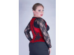 Corset bretelle velours et cristaux swarovski