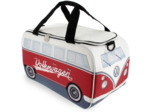 BRISA VW Collection - Volkswagen Combi Bus T1 Camper Van Sac Isotherme 25 L (Blanc/Rouge)