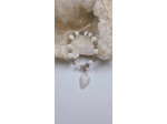 Bracelet labradorite et peristierite (labradorite blanche) OLPA1998