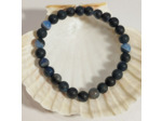 Agate mat bleu foncé