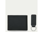 Tommy Hilfiger Downtown Coffret Portefeuille et Porte Clés Homme en Cuir Noir