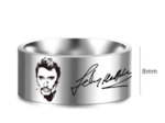 Bague Johnny Hallyday en acier inoxydable